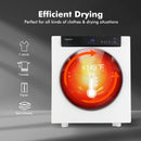 2.6 Cu.ft Compact Clothes Dryer with Touch Panel and 2 Modes by LJGDeals