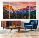 El Capitan Yosemite National Park Canvas Wall Art Print