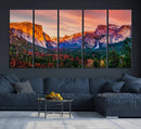 El Capitan Yosemite National Park Canvas Wall Art Print