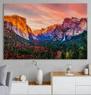 El Capitan Yosemite National Park Canvas Wall Art Print