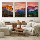 El Capitan Yosemite National Park Canvas Wall Art Print