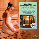 Peak Saunas El Capitan 4-Person Outdoor Full Spectrum Infrared Sauna with XL Medical-Grade Red Light Therapy and Smart WiFi App Control