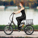 Electric Bike Rear Basket Heavy Duty Metal Rear Bike Basket by LJGDeals