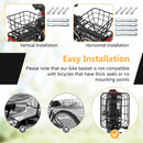 Electric Bike Rear Basket Heavy Duty Metal Rear Bike Basket by LJGDeals