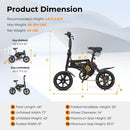 Electric Bike for Adults Folding Electric Bicycle with 350W Motor and 36V Battery by LJGDeals