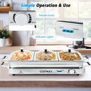 2 in 1 Electric Warming Tray with Temperature Control by LJGDeals