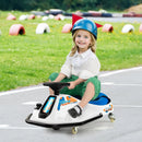 24V Electric Drifting Go Kart for Kids with 360° Spin Wireless Connection-Navy by LJGDeals