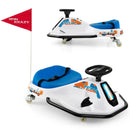 24V Electric Drifting Go Kart for Kids with 360° Spin Wireless Connection-Navy by LJGDeals