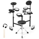 Electric Drum Set Foldable Drum Kit with 10 Demos and USB MIDI and 2 Drumsticks by LJGDeals