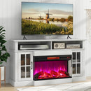 36 Inch 3-Sided 1500W Electric Fireplace with 7-Color Flame-Black by LJGDeals
