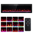 Electric Fireplace 40/50/60 Inches Recessed and Wall Mounted for 2' x 6' Stud by LJGDeals