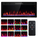 Electric Fireplace 40/50/60 Inches Recessed and Wall Mounted for 2' x 6' Stud by LJGDeals