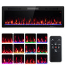 Electric Fireplace 40/50/60 Inches Recessed and Wall Mounted for 2' x 6' Stud by LJGDeals