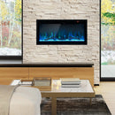 Electric Fireplace in-Wall Recessed with Remote Control and Adjustable Color and Brightness by LJGDeals