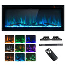 Electric Fireplace in-Wall Recessed with Remote Control and Adjustable Color and Brightness by LJGDeals