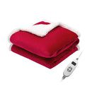 Electric Heated Blanket Throw Reversible Flannel and Sherpa Blanket by LJGDeals