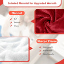 Electric Heated Blanket Throw Reversible Flannel and Sherpa Blanket by LJGDeals