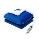 Electric Heated Blanket Throw Reversible Flannel and Sherpa Blanket by LJGDeals