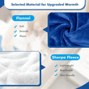 Electric Heated Blanket Throw Reversible Flannel and Sherpa Blanket by LJGDeals