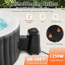 1350W Electric Heater Pump with Touch Panel and LED Display-Black by LJGDeals