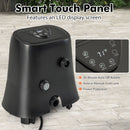 1350W Electric Heater Pump with Touch Panel and LED Display-Black by DirectDeals