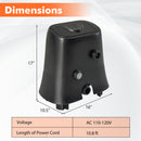 1350W Electric Heater Pump with Touch Panel and LED Display-Black by DirectDeals