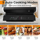 3 in 1 Indoor Electric Panini Press Grill with LED Display-Black by LJGDeals