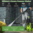2150PSI Electric Pressure Washer 1.2GPM with 4 Quick Connect Nozzles and Foam Cannon by LJGDeals
