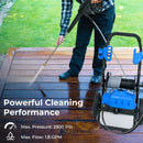 2300 PSI 1.8 GPM Electric Pressure Washer with Wheels and 5 Quick Connect Nozzles-Blue by LJGDeals