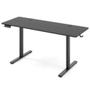Electric Standing Desk with 3 Memory Heights and 2 Hanging Hooks and Cable Holes by LJGDeals