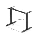 Electric Standing Desk Frame Height Adjustable Computer Desk Base with LED Display by LJGDeals