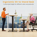 Electric Standing Desk Frame Height Adjustable Computer Desk Base with LED Display by LJGDeals