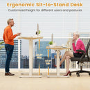 Electric Standing Desk Frame Height Adjustable Computer Desk Base with LED Display by LJGDeals