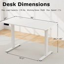 Electric Standing Desk with Memory Presets & Cable Management by DirectDeals