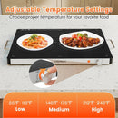 Electric Warming Food Warmer with Adjustable Temperature Control and Overheat Protection by LJGDeals