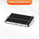 Electric Warming Tray Food Warmer with Adjustable Temperature Control by LJGDeals