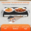 Electric Warming Tray Food Warmer with Adjustable Temperature Control by LJGDeals
