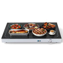 Electric Warming Tray with Adjustable Temperature and Built-In Handles Tempered Glass by LJGDeals