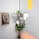 Elegant Murano Disc Iridescent Chandelier