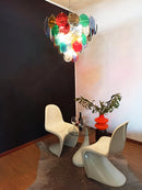 Elegant Murano Disc Multicolored Chandelier