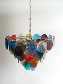Elegant Murano Disc Multicolored Chandelier