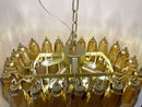 Poliedri Murano Amber Chandelier