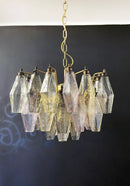 Poliedri Murano Colorful Chandelier