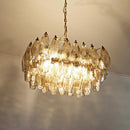 Poliedri Murano Smoked Chandelier