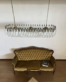 Elegant Transparent Murano Poliedri Chandelier