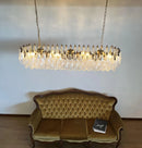 Elegant Transparent Murano Poliedri Chandelier