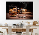 Elegant Whiskey Art Canvas Print Whiskey Printing Cuban