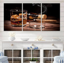 Elegant Whiskey Art Canvas Print Whiskey Printing Cuban