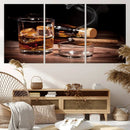 Elegant Whiskey Art Canvas Print Whiskey Printing Cuban