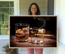 Elegant Whiskey Art Canvas Print Whiskey Printing Cuban